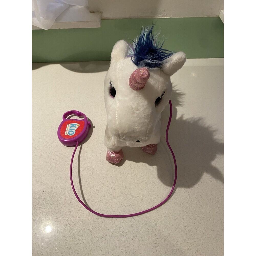 Kid Connection Walking Pet Unicorn with Sound, Rainbow, 9-Inches WORKING